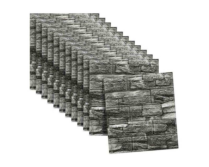ZEUOPQ 3D-Tapete 3D Wandpaneele Selbstklebend Tapete Steinoptik (12 Tabletten), (12 St), selbstklebende Wandpaneele 35x38 cm, Ziegel Steinoptik von ZEUOPQ