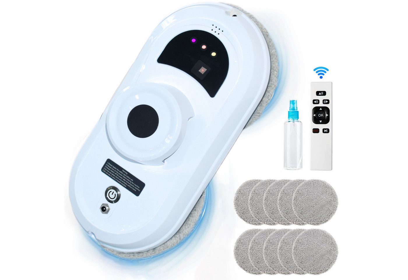 ZEUOPQ Fensterputzroboter 90W Intelligenter Fensterputzer Fenstersauger, mit Starker Saugkraft, mit USV-Stromausfallschut Fensterreiniger Roboter mit Fernbedienung ZEUOPQ Fensterputzroboter 90W Intelligenter Fensterputzer Fenstersauger, mit Starker Saugkraft, mit USV-Stromausfallschut Fensterreiniger Roboter mit Fernbedienung von ZEUOPQ