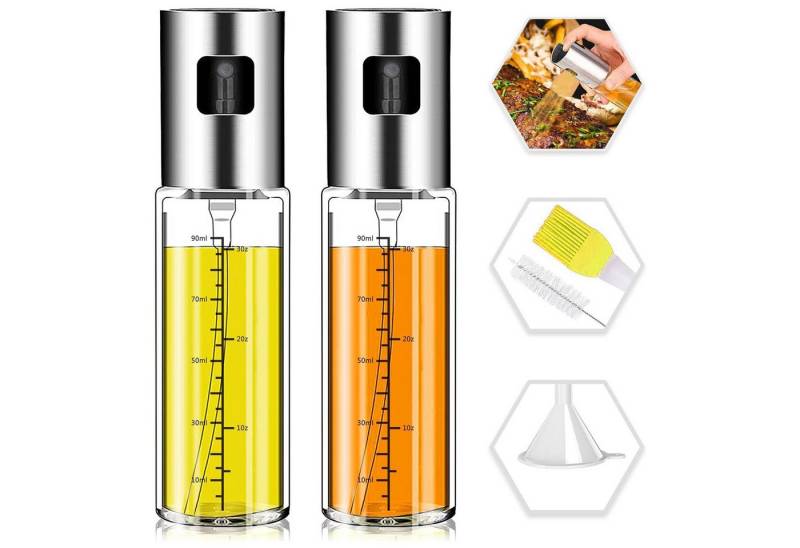 ZEUOPQ Ölspender Menage-Set Essig- und Ölsprüher Set 100 ml Essigsprüher Ölspray, (2-tlg), Zerstäuber Olivenöl Essig Spray Sprüher von ZEUOPQ
