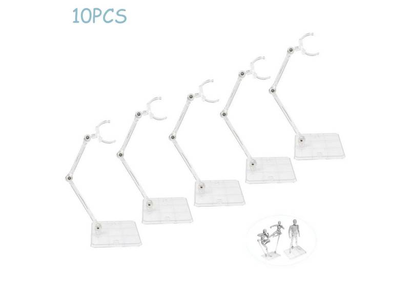 ZEUOPQ Untergestell 10-St Standfuß Universal Acryl Display Stand Für Modelle mit Platz, Ausstellungsständer verschiedene Winkel und Positionen einstellbar von ZEUOPQ