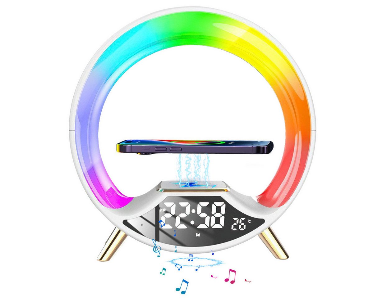 ZEUOPQ Wecker Bluetooth-Lautsprecher Multifunktionales Wecker mit Kabellosem Laden Bluetooth-Verbindung,Mehrere Lichteffekte,mit Sonnenaufgangssimulation ZEUOPQ Wecker Bluetooth-Lautsprecher Multifunktionales Wecker mit Kabellosem Laden Bluetooth-Verbindung,Mehrere Lichteffekte,mit Sonnenaufgangssimulation von ZEUOPQ