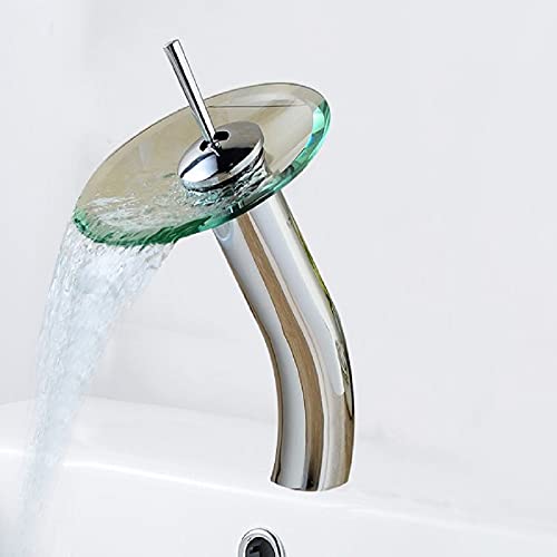 Wasserhahn Wasserfall Glas Badarmatur Waschbecken Waschtisch Bad Küche Armatur Wasserhahn Wasserfall Glas Badarmatur Waschbecken Waschtisch Bad Küche Armatur von ZEYIJINCHUKOU