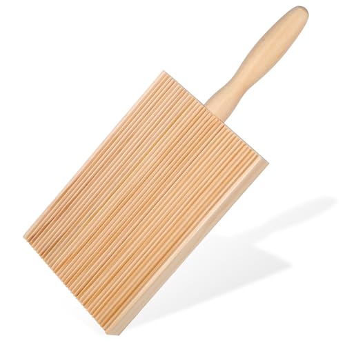 ZEYIYER Gnocchi Brett, 21 cm Nudelbrett, Holz Garganelli Pasta-Brett, Cavatelli Pasta-Maker für hausgemachte Pasta Gnocchi ZEYIYER Gnocchi Brett, 21 cm Nudelbrett, Holz Garganelli Pasta-Brett, Cavatelli Pasta-Maker für hausgemachte Pasta Gnocchi von ZEYIYER