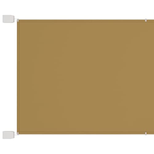 Senkrechtmarkise, ZEYUAN Windschutz Garten, Terrassen Sonnenschutz, Sonnenschutz Garten, Privat Sphären Wand, Balkon Sichtschutz, Beige 140x1200 cm Oxford-Gewebe von ZEYUAN