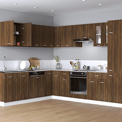 ZEYUAN Hängeschrank, Kitchen Wall Cabinet, Küchenschrank, Küchenhängeschränke, Wandschrank Küche, Braun Eichen-Optik 60x31x60 cm Holzwerkstoff von ZEYUAN