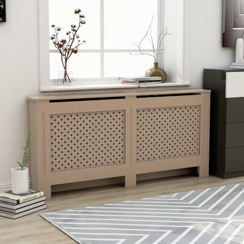 ZEYUAN Heizkörperverkleidung, Heizkörperabdeckung, Heizung Verkleidung, Radiator Cover, Heizungsabdeckung, Verkleidung Heizkörper, 172 x 19 x 81 cm MDF von ZEYUAN
