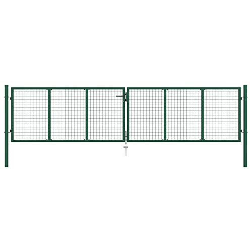 ZEYUAN Mesh-Gartentor, Gartentür, Zauntor, Garten Tor, Gartenpforte, Gartentüre, Garden Gate, Stahl 400 x 75 cm Grün ZEYUAN Mesh-Gartentor, Gartentür, Zauntor, Garten Tor, Gartenpforte, Gartentüre, Garden Gate, Stahl 400 x 75 cm Grün von ZEYUAN