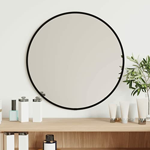 ZEYUAN Wandspiegel Schwarz Ø 40 cm Rund, Wall Mirror, Spiegel Schlafzimmer, Garderobenspiegel, Spiegel Schmal - 348185 von ZEYUAN