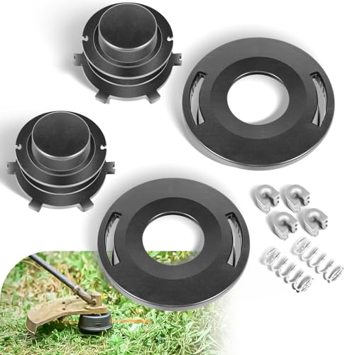 ZEZHIMI 25-2 Trimmerkopf-Umbau-Set, Kopfspule und Abdeckkappe, Ersatz für Stihl FS44 FS55 FS80 FS83 FS85 FS90 FS100 FS100RX FS110 FS120 FS130 FS200 FS250 Rasentrimmer (2 Stück) von ZEZHIMI