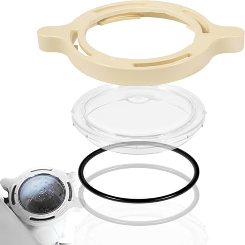 ZEZHIMI Poolpumpendeckel & Klemmen-Kit - 350090 Klemme und 350091 Klarsichtdeckel Ersatz für Pentair SuperFlo, SuperMax mit O-Ring ZEZHIMI Poolpumpendeckel & Klemmen-Kit - 350090 Klemme und 350091 Klarsichtdeckel Ersatz für Pentair SuperFlo, SuperMax mit O-Ring von ZEZHIMI