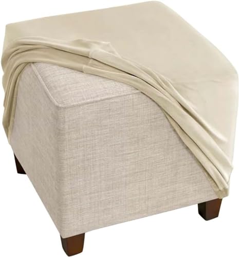 Fußhocker Bezug Ottomane Quadratisch Schonbezug Hockerbezug 60x60 /40x40 Stretch Samt Husse für Fußhocker Ottomanischer Hocker-Bezug Überzug Hocker Protector Waschbar ( Color : #7 , Size : 75x75cm/30x von ZEaink
