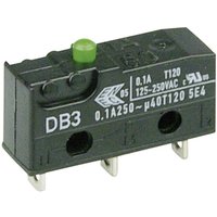 ZF DB3C-A1AA Mikroschalter DB3C-A1AA 250 V/AC 0.1 A 1 x Ein/(Ein) tastend 1 St. von ZF