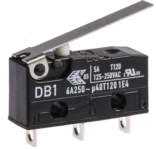 ZF Mikroschalter Hebel-Betätiger Lötanschluss, 6 A @ 250 V ac, SPDT 0,49 N -40°C - +120°C von ZF