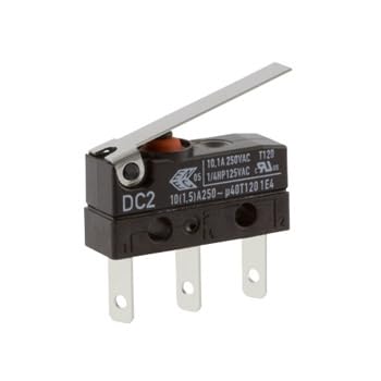 ZF Mikroschalter Scharnierhebel-Betätiger Flachstecker, 10,1 A @ 250 V ac, SPDT IP 6K7 1,18 N -40°C - +120°C von ZF