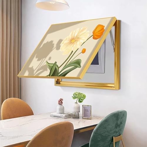 Elektrische Zählerkasten, dekorative Malerei Zähler verstecken, Painting Hanging Pictures Decorative Scharnier-Sicherungskasten-Abdeckung ZFDGHF(B,70x50cm) von ZFDGHF