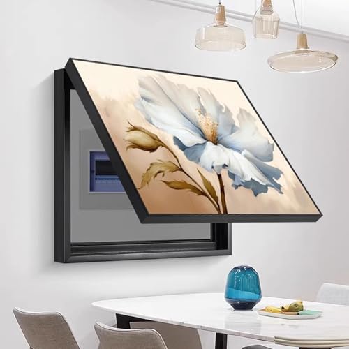 StromzäHler Box Dekoration, Sicherungskasten Abdeckung Schrank Flip Cover Design Stromkasten Verkleidung Dekorativer Wand-Elektrokasten ZFDGHF(A,70x60cm/27.5x23.6in) von ZFDGHF