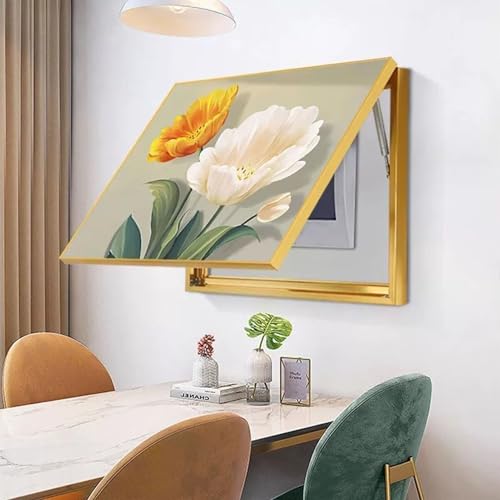 Stromzähler Box Dekoration Stromzähler Abdeckung Box Verstecken Gemälde Abdeckung Zählerkastenabdeckung Stromkasten Abdeckung Moderne Stromzähler Dekorative ZFDGHF(B,60x40cm) von ZFDGHF