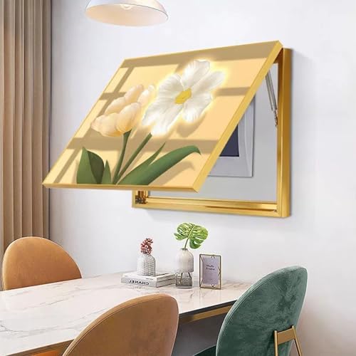 Stromzähler Box Dekoration Stromzähler Abdeckung Box Verstecken Gemälde Abdeckung Zählerkastenabdeckung Stromkasten Abdeckung Moderne Stromzähler Dekorative ZFDGHF(C,60x40cm) von ZFDGHF