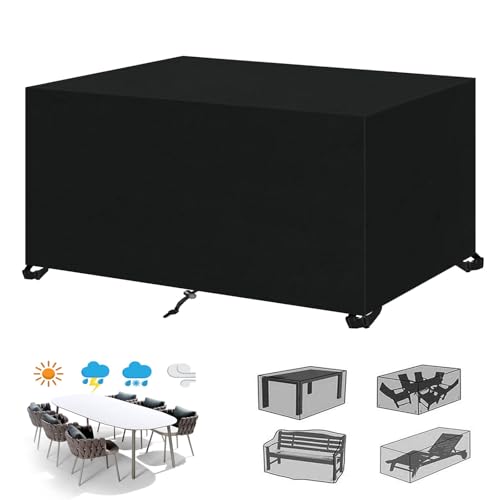 ZFEBHMY Abdeckung Gartenmöbel,420D Oxford wasserdichte Schutzhülle Anti-UV Abdeckplane,Gartenmöbel Abdeckplane wetterfest,für Outdoor Möbelsets-Black|| 60x60x60cm/24x24x24in ZFEBHMY Abdeckung Gartenmöbel,420D Oxford wasserdichte Schutzhülle Anti-UV Abdeckplane,Gartenmöbel Abdeckplane wetterfest,für Outdoor Möbelsets-Black|| 60x60x60cm/24x24x24in von ZFEBHMY