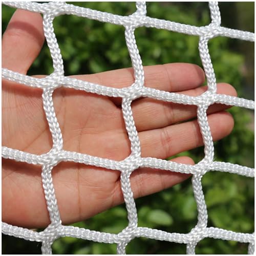 ZFEHADM Universal Sicherheitsnetz Kinder Schutznetz Polyester Knotenlos Treppe Zaun GeländerSicherheitsschutz Anti-Fall für Haustier Katzennetz Balkone Terrassen Fenster (weiß,2 * 4m(7 * 13ft)) von ZFEHADM