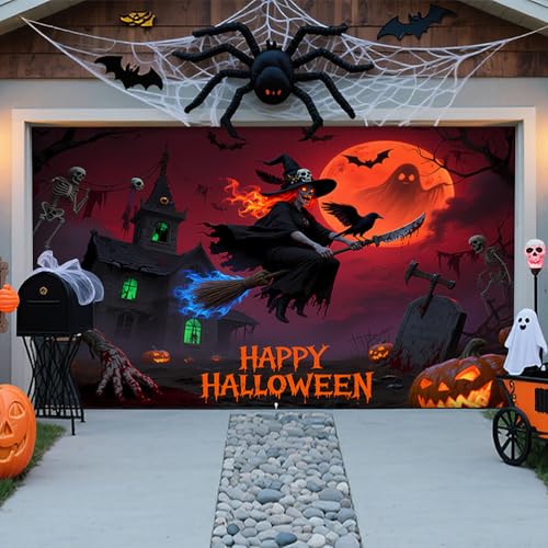 ZFFLYH Halloween Garagentor Abdeckung Banner Dekorationen, Große Hängende Banner Hintergrund Wandbild Für Für Den Außenbereich Home Yard Halloween Dekor Party,Blood Moon,8 * 7FT ZFFLYH Halloween Garagentor Abdeckung Banner Dekorationen, Große Hängende Banner Hintergrund Wandbild Für Für Den Außenbereich Home Yard Halloween Dekor Party,Blood Moon,8 * 7FT von ZFFLYH