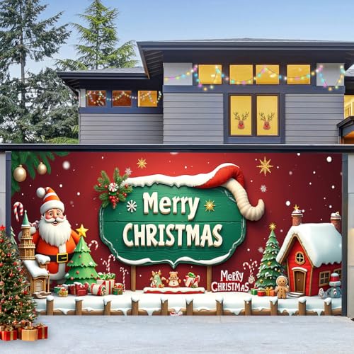 ZFFLYH Weihnachtsgarage Tor Banner Dekoration Weihnachts Hintergrund Frohes Neues Jahr Fotografie-Hintergrund Für Indoor-Outdoor-Xmas-Party-Wanddekoration,Merry Christmas d,8x7FT ZFFLYH Weihnachtsgarage Tor Banner Dekoration Weihnachts Hintergrund Frohes Neues Jahr Fotografie-Hintergrund Für Indoor-Outdoor-Xmas-Party-Wanddekoration,Merry Christmas d,8x7FT von ZFFLYH