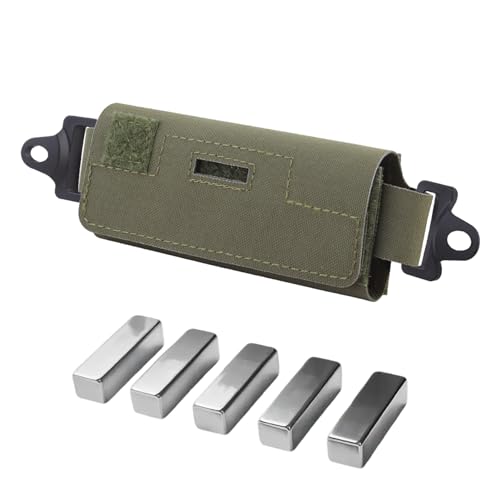 Taktisches Helmkontrollgewichtssack-Gegengewicht mit Fünf Counter FAST-Helmzubehör-Pochetten, Multifunktionales Universelles Batterie-Gleichgewichtspack(Green) von ZFFOZZ