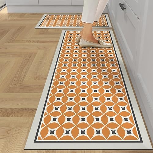 ZFFOZZ Anti-Ermüdungs-Küchenteppich, rutschfeste Küchenmatten ergonomische Komfort-Stehmatte für Küchenboden Bürospüle Wäscherei Küchendekor(Style6,18 * 71in) von ZFFOZZ