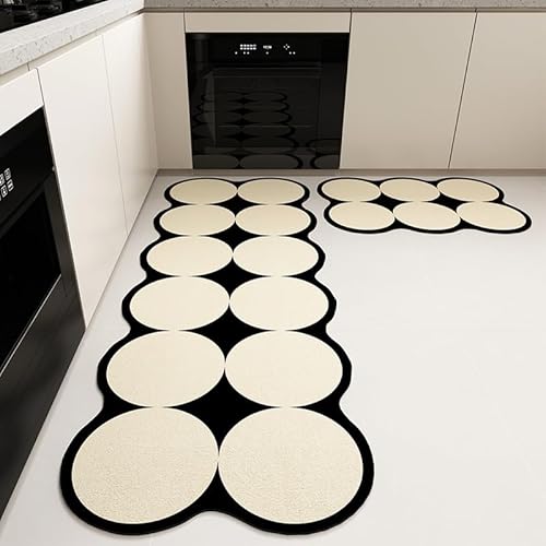 ZFFOZZ Küchenmatten für den Boden, Küchenteppiche rutschfest, waschbar schmutzabweisend Bequeme Stehmatten für die Dekoration von Küchenwaschbecken(Style5,20 * 47in) von ZFFOZZ
