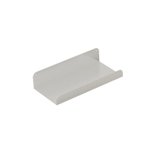 ZFFSCD Wandmontiertes Lagerregal Schwebendes mit Lippe, Wandregal aus Metall, Schweberegal, für Wohnzimmer, Büro, Badezimmer, Küchen(Size:30 * 12 * 4cm,Color:Silber) von ZFFSCD