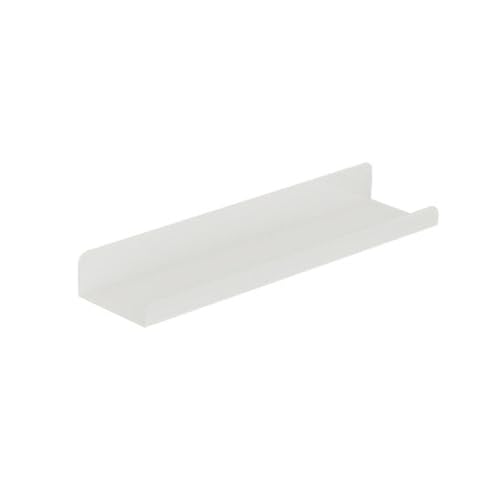 ZFFSCD Wandmontiertes Lagerregal Schwebendes mit Lippe, Wandregal aus Metall, Schweberegal, für Wohnzimmer, Büro, Badezimmer, Küchen(Size:60 * 12 * 4cm,Color:weiß) von ZFFSCD