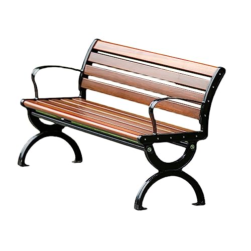 ZFG Outdoor-Parkstuhl, Sitzbank, Aluminiumguss, Ruhestuhl, quadratischer Stuhl, Freizeitstuhl, Rückenlehne, Gartenhocker, Bank, Stuhl, Länge 120 cm/150 cm (Size : 150x40x73cm) von ZFG