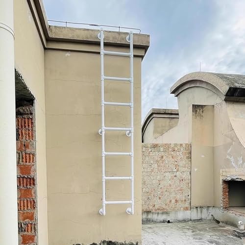 ZFGOJNBH An der Wand montierte Kellerfenster-Ausstiegsleiter, Trittleitern für hohe Dachbodenbetten, Hochleistungs-Feuerleiter, Not-Feuerleiter, Tragkraft 330 Pfund (200 cm) von ZFGOJNBH