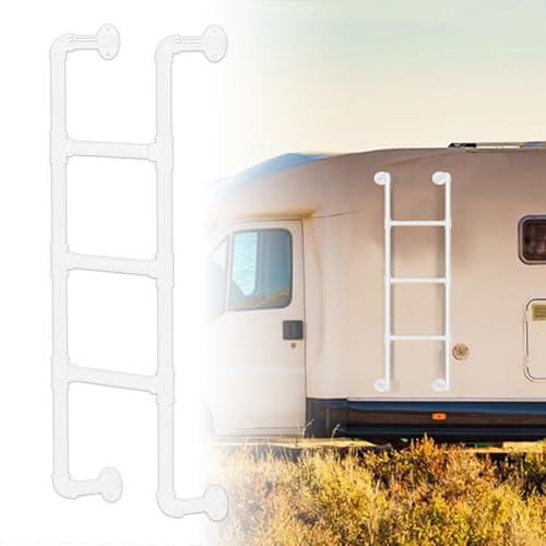 ZFGOJNBH An der Wand montierte Metallleiter, robuste Notausstiegsleiter für Fensterschacht, platzsparende Kletterleitern für Wohnheim, Bibliothek, Lager, Deck, Wohnmobil, Boot (135 cm) von ZFGOJNBH