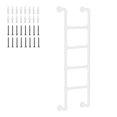 ZFGOJNBH An der Wand montierte Metallleiter für den Dachboden, 136 kg Tragkraft, Kellerfenster, Schachtausstiegsleiter, Feuerleiter, Hochleistungsleiter für Etagenbetten mit Montagebeschlägen (185 cm ZFGOJNBH An der Wand montierte Metallleiter für den Dachboden, 136 kg Tragkraft, Kellerfenster, Schachtausstiegsleiter, Feuerleiter, Hochleistungsleiter für Etagenbetten mit Montagebeschlägen (185 cm von ZFGOJNBH