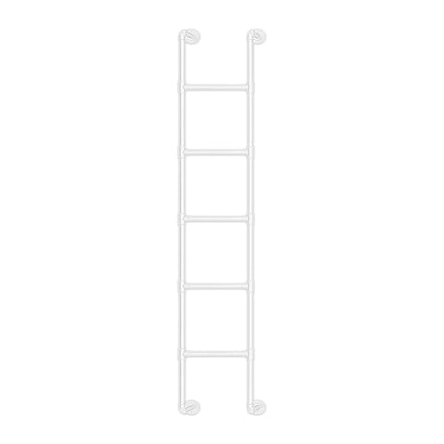 ZFGOJNBH An der Wand montierte Metallleiter für den Dachboden, weiße Dachbodenleiter aus Schmiedeeisen für Etagenbetten, 1,22 m, 1,52 m, 2,13 m, 2,44 m Höhe, EIN- und Ausstiegsleiter, extra Lange Kle ZFGOJNBH An der Wand montierte Metallleiter für den Dachboden, weiße Dachbodenleiter aus Schmiedeeisen für Etagenbetten, 1,22 m, 1,52 m, 2,13 m, 2,44 m Höhe, EIN- und Ausstiegsleiter, extra Lange Kle von ZFGOJNBH