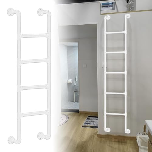 ZFGOJNBH An der Wand montierte Metallleiter für den Dachboden zu Hause, 1,22 m, 1,52 m, 2,13 m, 2,44 m hohe Eingangs- und Ausgangsleiter, Not-Feuerleiter, robuste Trittleiter für Wohnheim, Dachboden, ZFGOJNBH An der Wand montierte Metallleiter für den Dachboden zu Hause, 1,22 m, 1,52 m, 2,13 m, 2,44 m hohe Eingangs- und Ausgangsleiter, Not-Feuerleiter, robuste Trittleiter für Wohnheim, Dachboden, von ZFGOJNBH