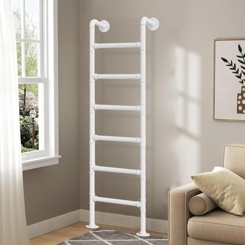 ZFGOJNBH An der Wand montierte Trittleiter aus Metall für den Dachboden, Hochleistungsleiter für Etagenbetten, schmiedeeiserne Kellerfenster-Ausstiegsleiter, Mehrzweck-Dachboden-Geradeleiter (180 cm) ZFGOJNBH An der Wand montierte Trittleiter aus Metall für den Dachboden, Hochleistungsleiter für Etagenbetten, schmiedeeiserne Kellerfenster-Ausstiegsleiter, Mehrzweck-Dachboden-Geradeleiter (180 cm) von ZFGOJNBH