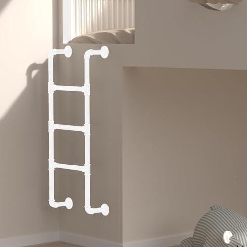 ZFGOJNBH Ausstiegsleiter für Kellerfensterschächte, an der Wand montierte Leiter für Etagenbetten im Dachgeschoss, robuste Metallleitern für Wohnheime, 136 kg Tragkraft, Sicherheitskletterleiter (170 ZFGOJNBH Ausstiegsleiter für Kellerfensterschächte, an der Wand montierte Leiter für Etagenbetten im Dachgeschoss, robuste Metallleitern für Wohnheime, 136 kg Tragkraft, Sicherheitskletterleiter (170 von ZFGOJNBH