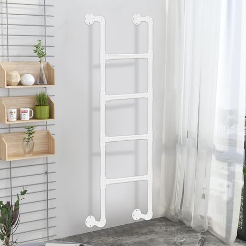 ZFGOJNBH Hochleistungs-Etagenleiter für Wohnheim-Dachboden, an der Wand montierte Fluchtleiter für Kellerfenster, Not- und Feuerleiter aus Industrieeisen, Größe anpassbar (130 cm) von ZFGOJNBH