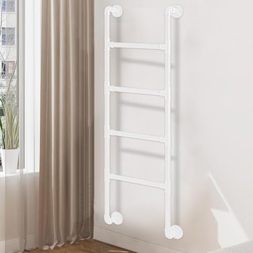 ZFGOJNBH Kellerausstiegsleiter - Industrielle Fluchtleiter aus Eisenrohren für Fensterschächte, robuste, an der Wand montierte Dachbodenleiter, universelle, platzsparende Kletterleiter, Tragkraft 185 ZFGOJNBH Kellerausstiegsleiter - Industrielle Fluchtleiter aus Eisenrohren für Fensterschächte, robuste, an der Wand montierte Dachbodenleiter, universelle, platzsparende Kletterleiter, Tragkraft 185 von ZFGOJNBH