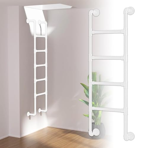ZFGOJNBH Metallleiter für Etagenbetten im Hochbett – Industrielle Eisenleiter für Kellerfenster, Schachtausstieg, Wandmontage, Not-Feuerleiter für Dachboden, Wohnmobil, Bibliothek, Deck, Wohnheim, Tr ZFGOJNBH Metallleiter für Etagenbetten im Hochbett – Industrielle Eisenleiter für Kellerfenster, Schachtausstieg, Wandmontage, Not-Feuerleiter für Dachboden, Wohnmobil, Bibliothek, Deck, Wohnheim, Tr von ZFGOJNBH