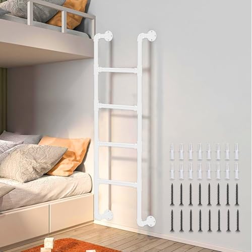 ZFGOJNBH Robuste, an der Wand montierte Etagenbettleiter, 39"/49"/51"/55"/59"/65" Hochbett/Schlafsaal, Wohnmobilbett, Trittleiter, Sicherheitskletterleiter für drinnen und draußen mit Montagezubehör ZFGOJNBH Robuste, an der Wand montierte Etagenbettleiter, 39"/49"/51"/55"/59"/65" Hochbett/Schlafsaal, Wohnmobilbett, Trittleiter, Sicherheitskletterleiter für drinnen und draußen mit Montagezubehör von ZFGOJNBH