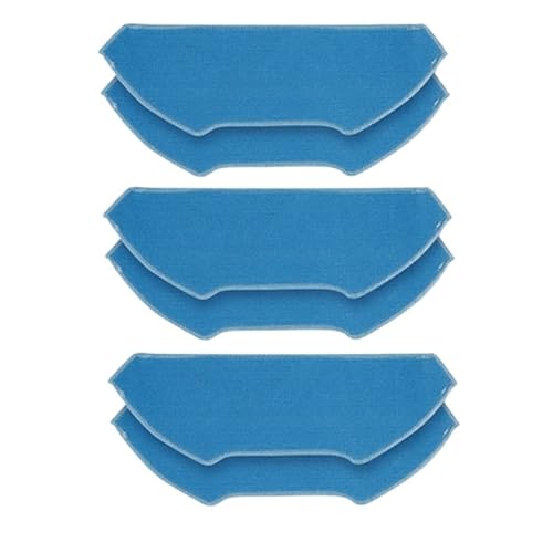 ZFHEGFVS Roboter-Staubsauger-Zubehör, Wischfunktion, Waschbarer, Wiederverwendbarer Mopp (Wischen), 2 Stück, Kompatibel Mit Lefant, M1 U180 OKP K8(3pcs) von ZFHEGFVS