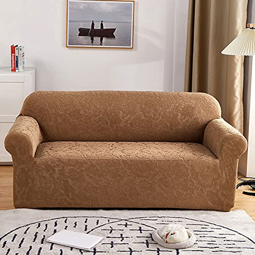 Superweiche Sofabezug L Form beige für 3 sitzer für Wohnzimmer, Dicke Stretch sofa überwurf für Haustiere Kinder,Elastische Sofa Abdeckung für Hunde,Couch Schonbezug Sofaüberwurf für Sektionsso von ZFHNYJWKL