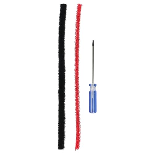 2 Stück, Kompatibel Mit Dyson, 26 Cm Plüschstreifen Mit Schraubendreher, Kompatibel Mit Dyson, V11-V15 Rollenbürste, Zubehör For Haushaltsstaubsauger von ZFIEQIAWE