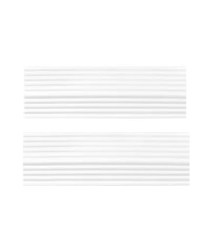 Anti-Rutsch-Türschwellenrampen-Set For Intelligenten Roboterstaubsauger, Leichte TPE-Rampe For Rollstühle(White 2pcs) von ZFIEQIAWE