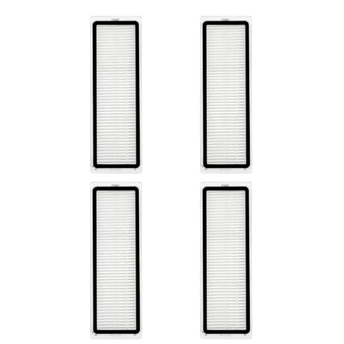 For Roboter Vakuum X20 Max / X20 PRO Teile Zubehör Wichtigsten Pinsel Seite Pinsel Filter Mopp Tuch Ersatz(4PC Filters) von ZFIEQIAWE