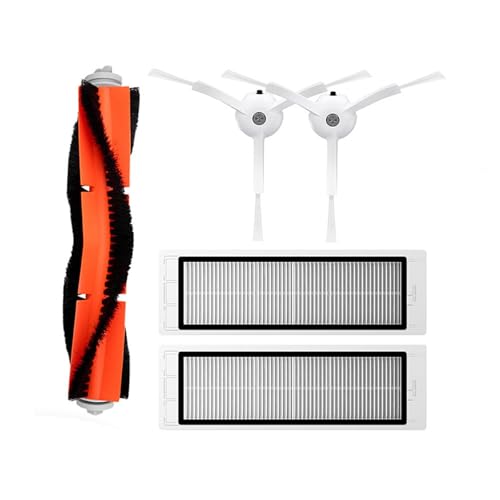 Hauptseitenbürsten-Filterbürste, Kompatibel Mit Xiaomi, Kompatibel Mit Mijia, 1 1S SDJQR01RR SDJQR02RR SDJQR03RR, Kompatibel Mit Roborock, S5 Max S6 MaxV Ersatzteile(1set) von ZFIEQIAWE