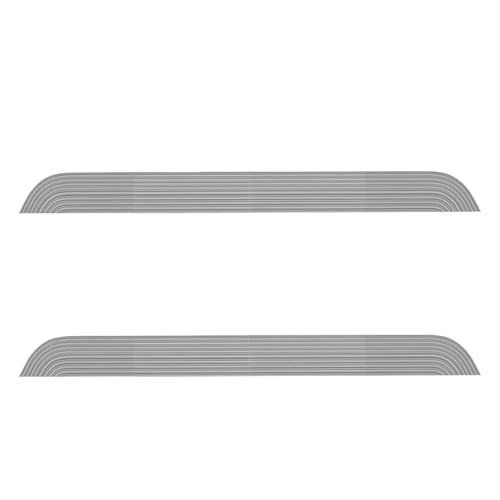 Rampenplatte, Kompatibel Mit Xiaomi, Kompatibel Mit Mijia, Kompatibel Mit Roborock, Kompatibel Mit Roomba, Kompatibel Mit Boden-, Kehrmaschinen-Schwellenbalken(Gray 2pcs) von ZFIEQIAWE